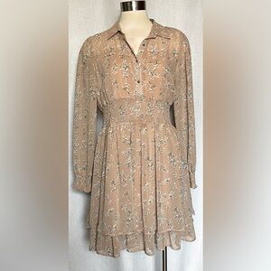 By Chapter tan floral dress.